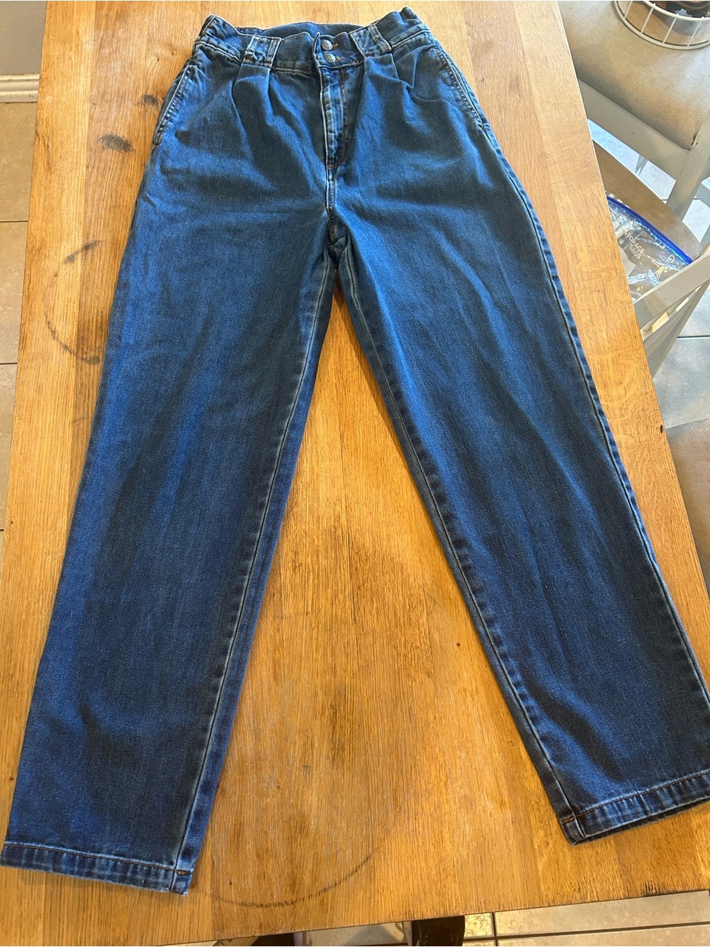 Lucy & Yak Straight-Leg Dark Blue Jeans